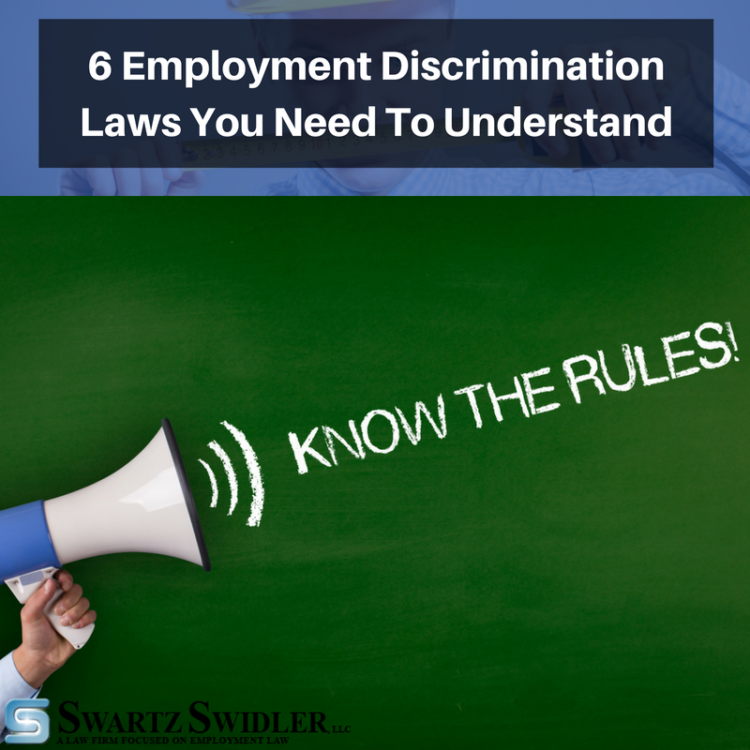 6 Employment Discrimination Laws You Need To Understand (2) 6 Employment Discrimination Laws You Need To Understand (2)