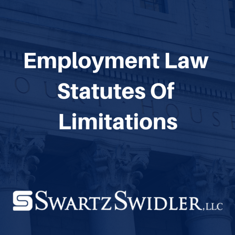 Employment Law Statutes Of Limitations