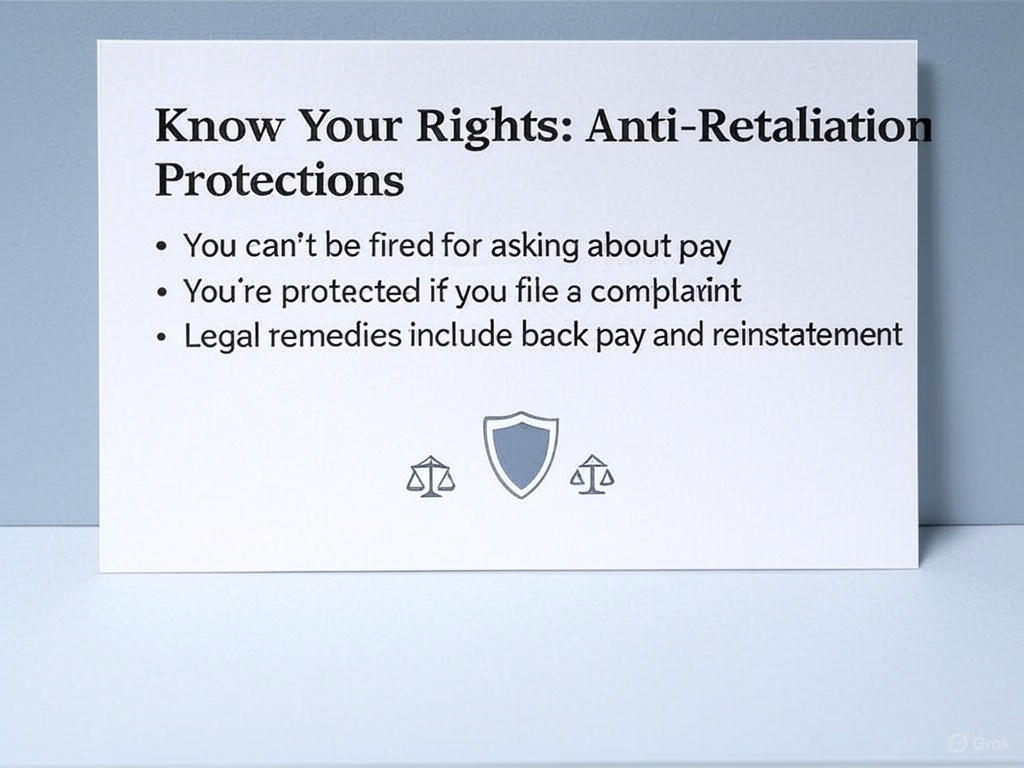 “Know Your Rights” card with bullet points on anti-retaliation protections “Know Your Rights” card with bullet points on anti-retaliation protections