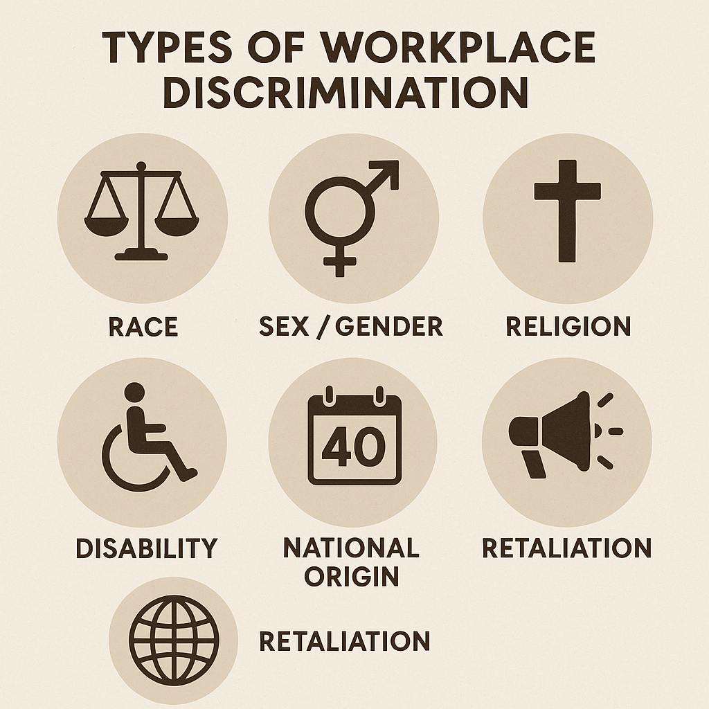 Types of Workplace Discrimination Types of Workplace Discrimination