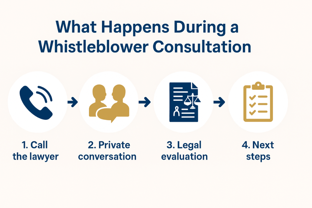 What Happens During a Whistleblower Consultation What Happens During a Whistleblower Consultation