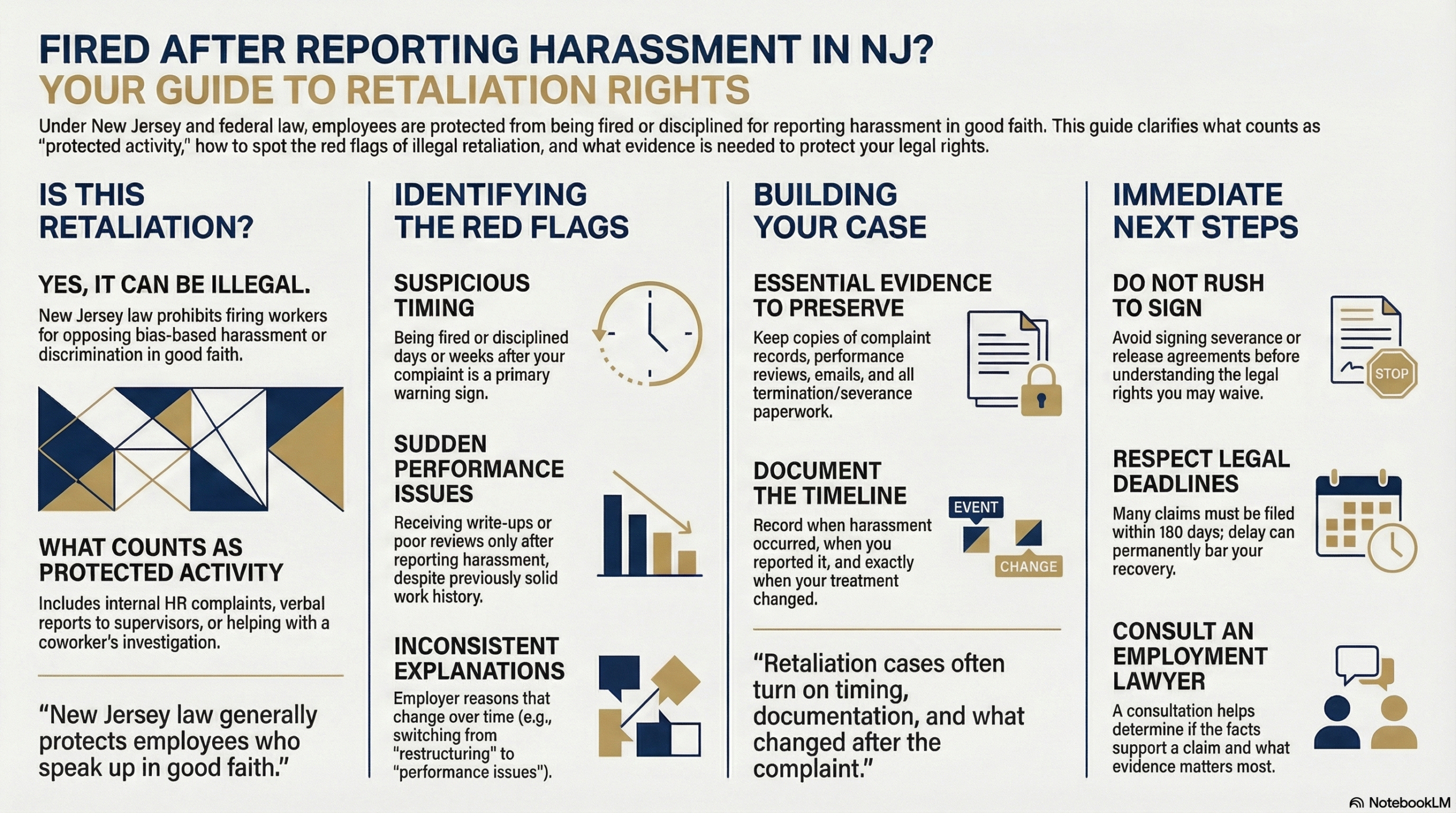 NJ Workplace Retaliation Employee Guide