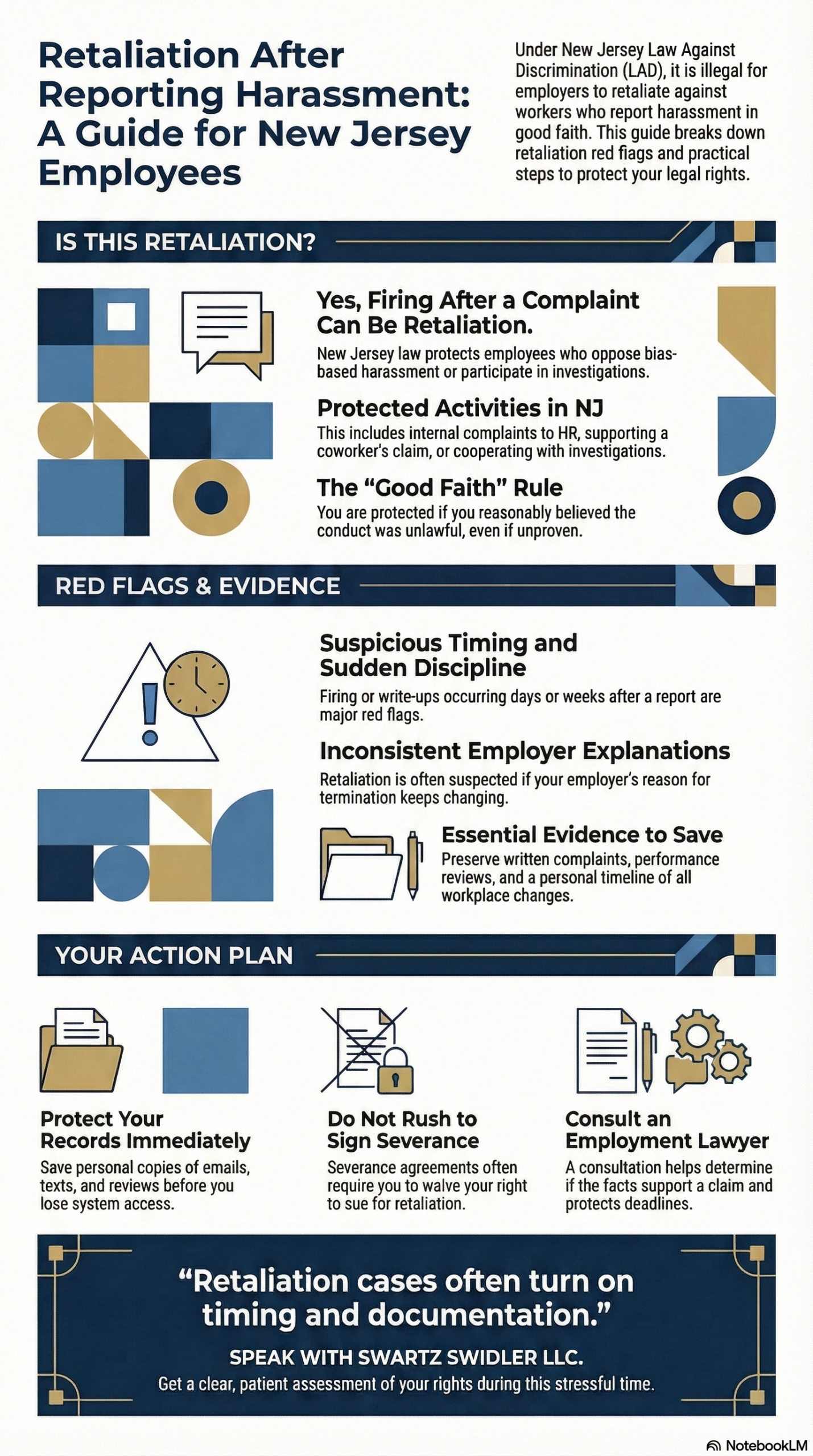 NJ Workplace Retaliation Employee Guide